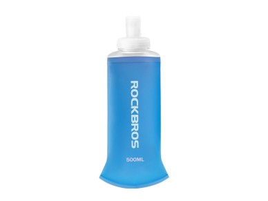 Garrafa de água flexível Rockbros 35210027002 para corrida, 500 ml - azul Garrafa de água flexível Rockbros 35210027002 para corrida, 500 ml - azul
