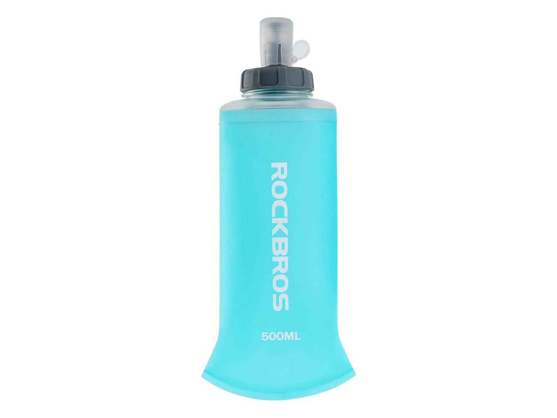 Botella de agua flexible Rockbros 35210027001 de 500 ml - azul claro
