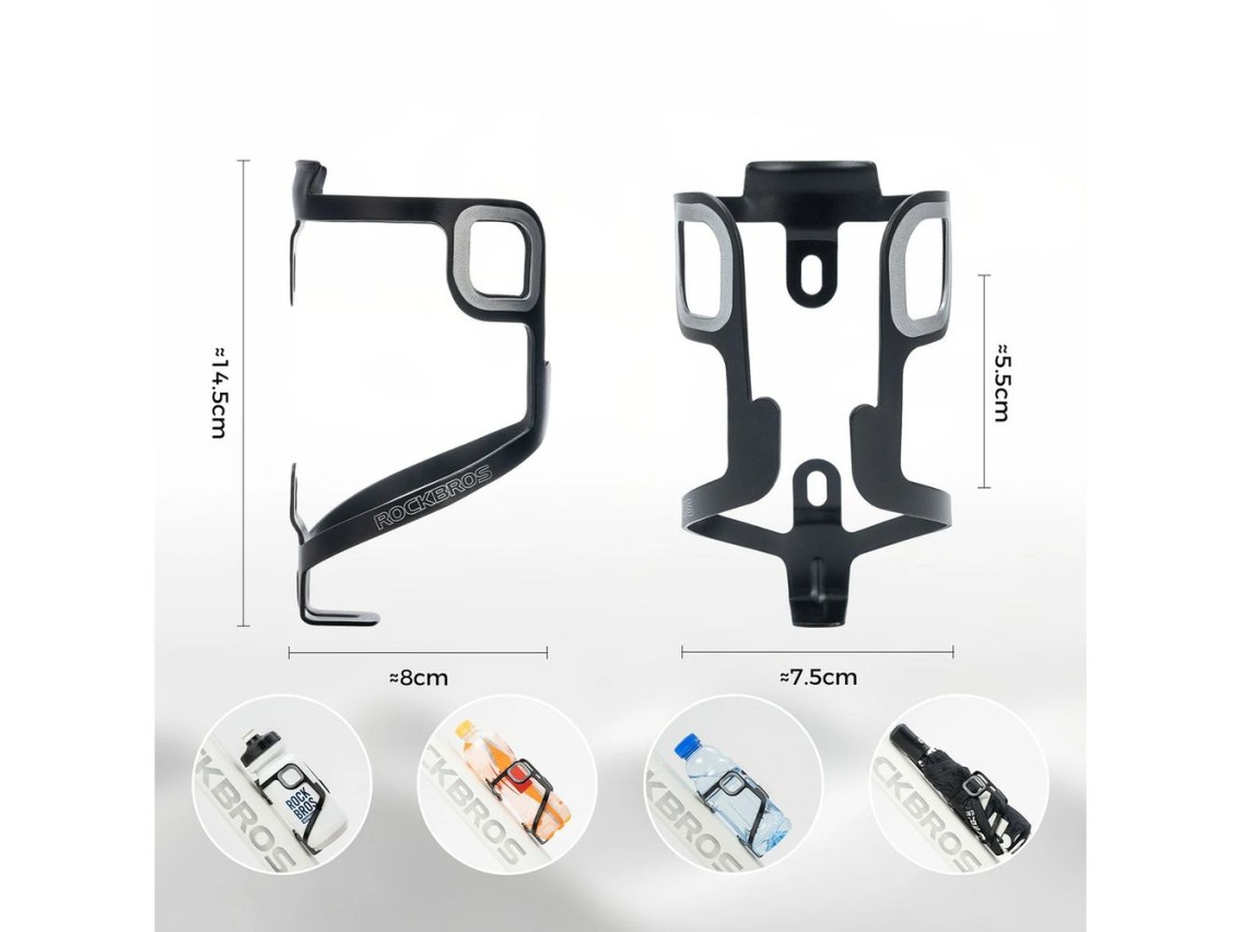 Rockbros BBC2504 Ultralight Aluminum Bottle Cage - Black
