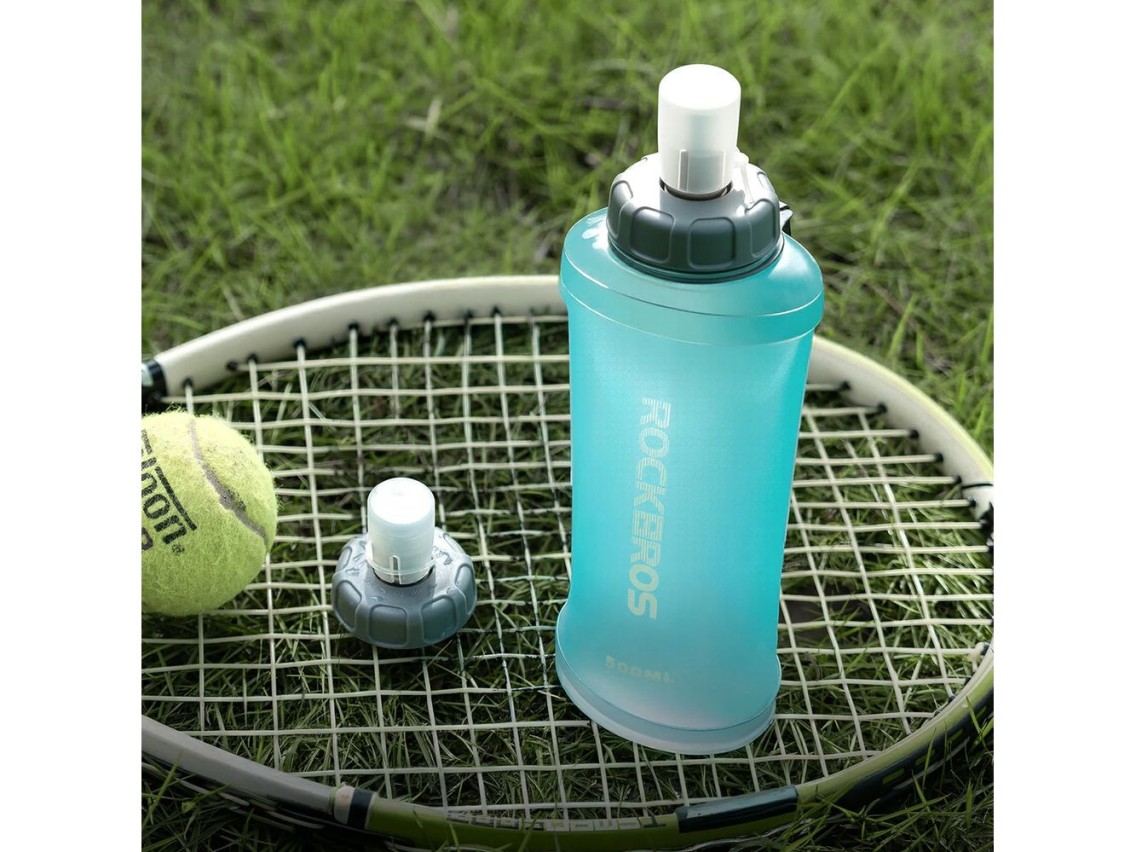 Rockbros 350017002 soft flask running water bottle 500 ml - light blue