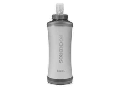Rockbros 350017001 soft flask running water bottle 500 ml - white