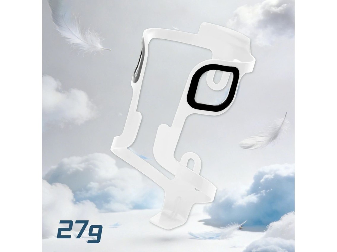 Suporte de garrafa ultraleve em alumínio Rockbros BBC2504 - Branco