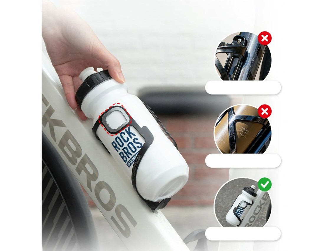 Rockbros BBC2504 Ultralight Aluminum Bottle Cage - Black