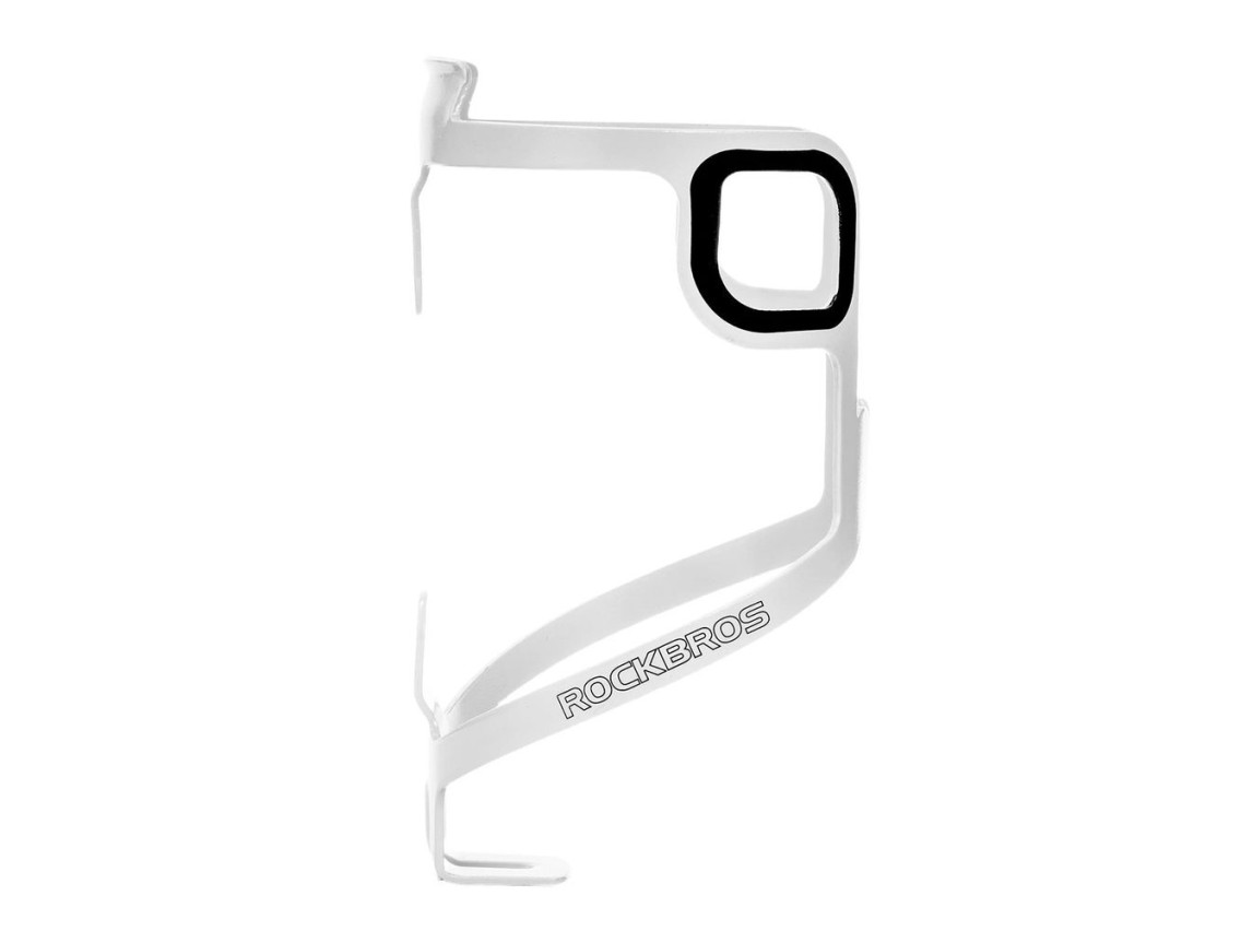 Suporte de garrafa ultraleve em alumínio Rockbros BBC2504 - Branco