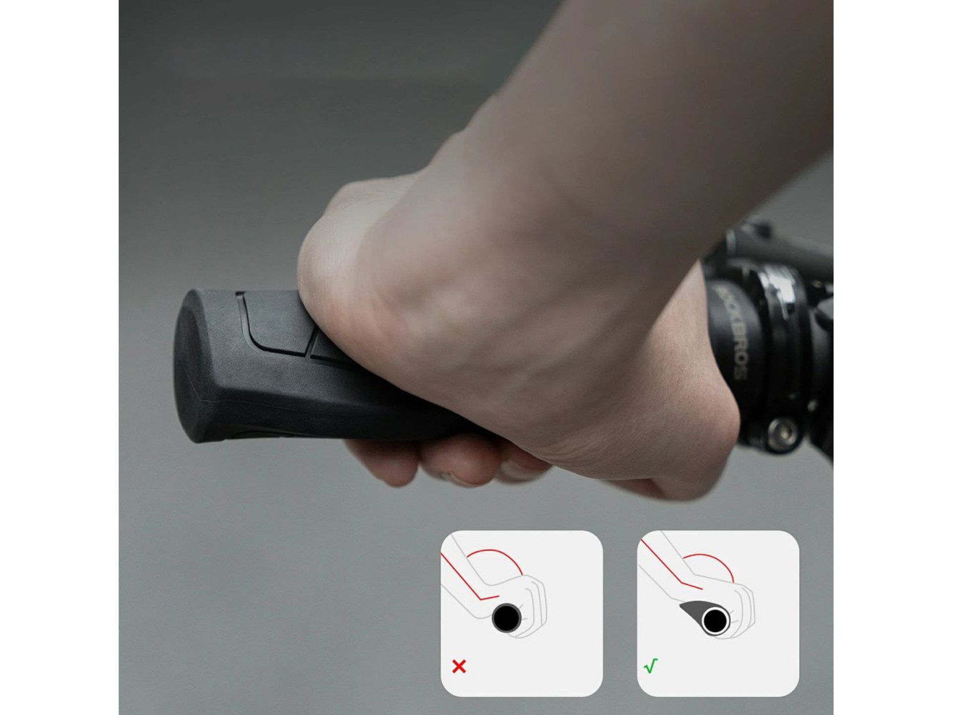Rockbros G326PL Bicycle Grips - Black