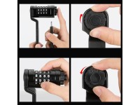 Rockbros LFCXR0085 Folding Bike Lock with Combination - Black Rockbros LFCXR0085 Folding Bike Lock with Combination - Black