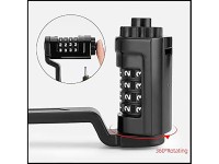Rockbros LFCXR0085 Folding Bike Lock with Combination - Black Rockbros LFCXR0085 Folding Bike Lock with Combination - Black