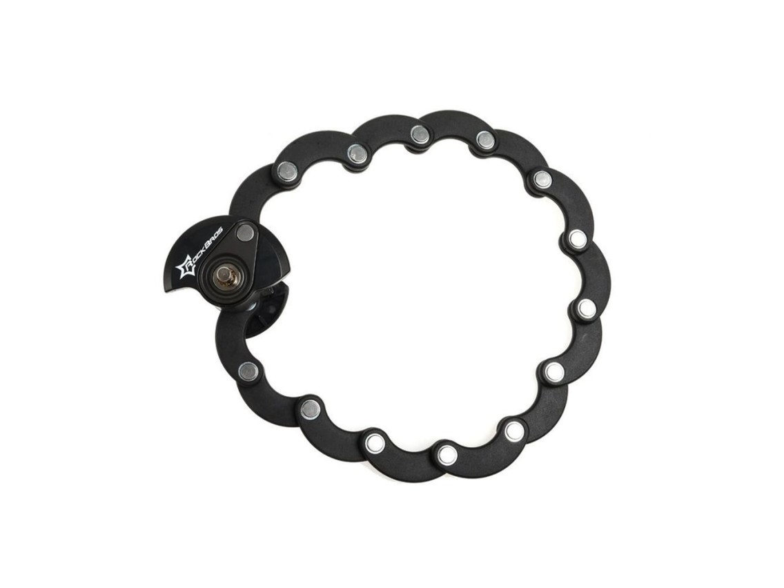 Cadeado dobrável em U para bicicleta Rockbros WL798 - Preto