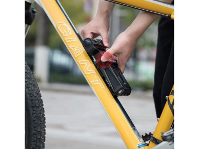 Rockbros LFCXR0085 Folding Bike Lock with Combination - Black