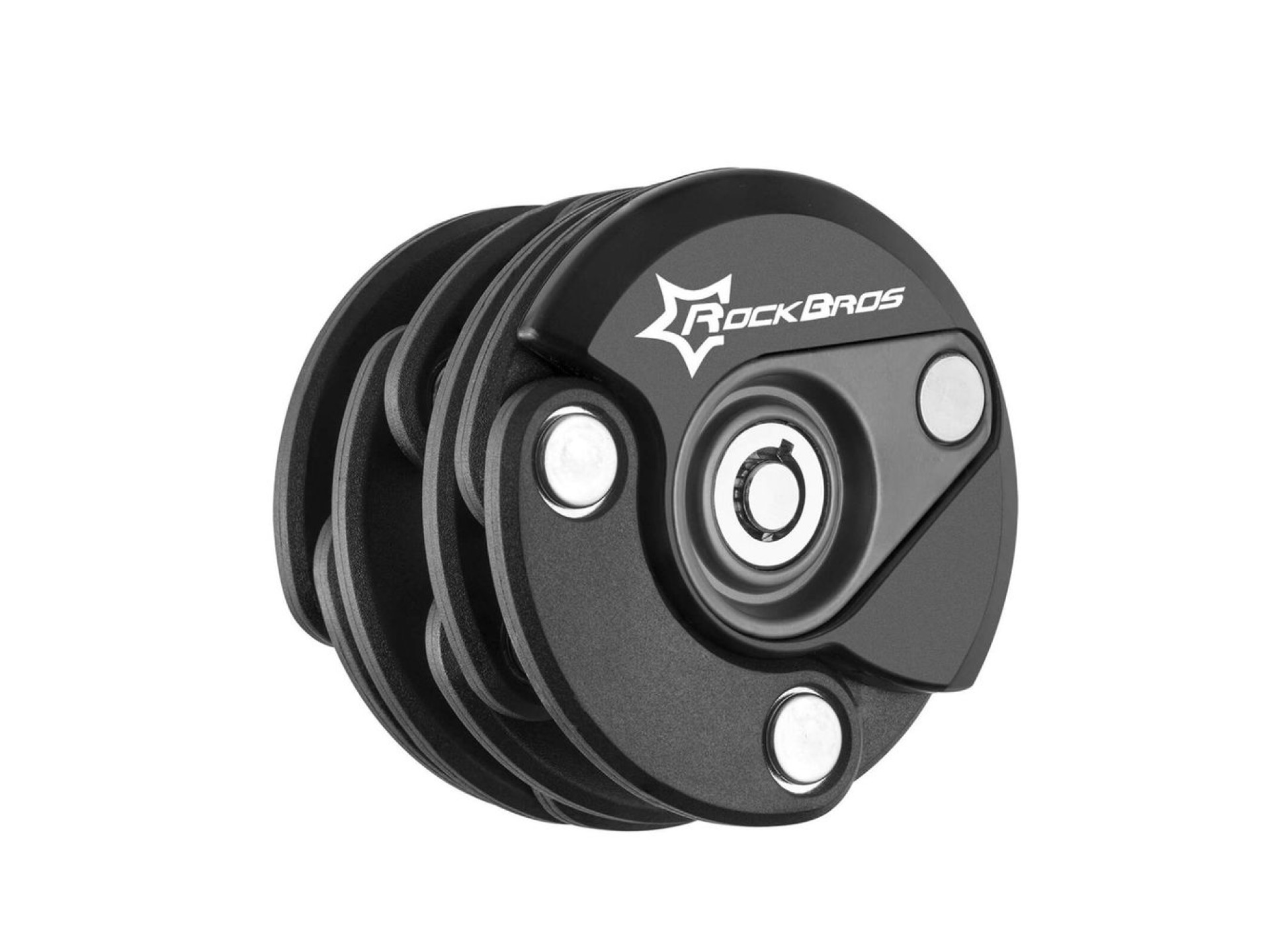 Cadeado dobrável em U para bicicleta Rockbros WL798 - Preto