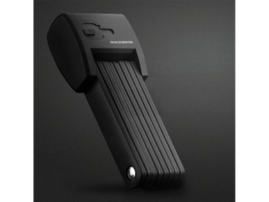 Candado para bicicleta Rockbros 32210826001 con huella dactilar - Negro
