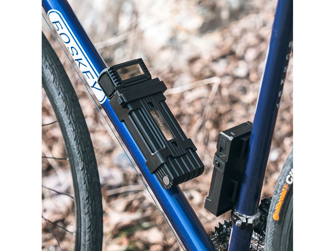 Rockbros LKXR2006 Folding Bike Lock with Key - Black