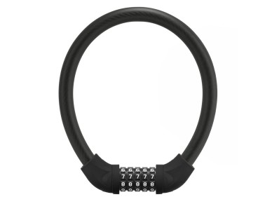 Rockbros RKS870-BK bicycle lock with code, steel cable, 85 cm - black Rockbros RKS870-BK bicycle lock with code, steel cable, 85 cm - black