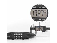 Rockbros RKS870-BK bicycle lock with code, steel cable, 85 cm - black Rockbros RKS870-BK bicycle lock with code, steel cable, 85 cm - black