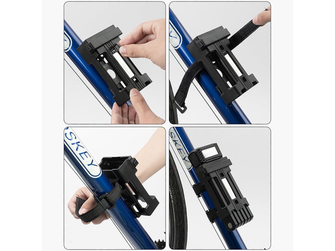 Rockbros LKXR2006 Folding Bike Lock with Key - Black