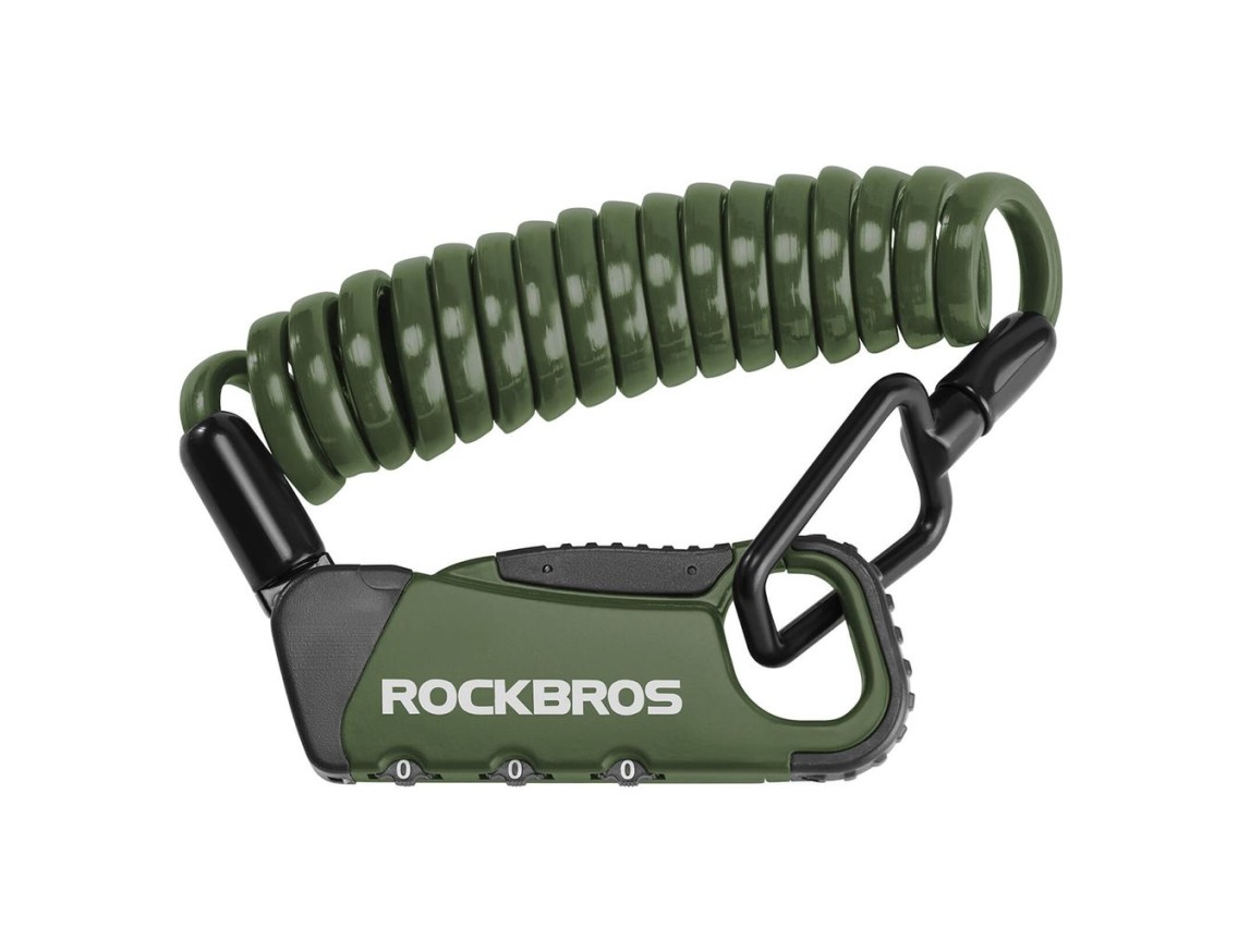 Candado de combinación para bicicleta Rockbros RBK6N - Verde