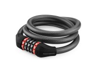 Cadeado para bicicleta Rockbros RKS531 com código de 5 dígitos, cabo de aço de 120 cm com iluminação Cadeado para bicicleta Rockbros RKS531 com código de 5 dígitos, cabo de aço de 120 cm com iluminação
