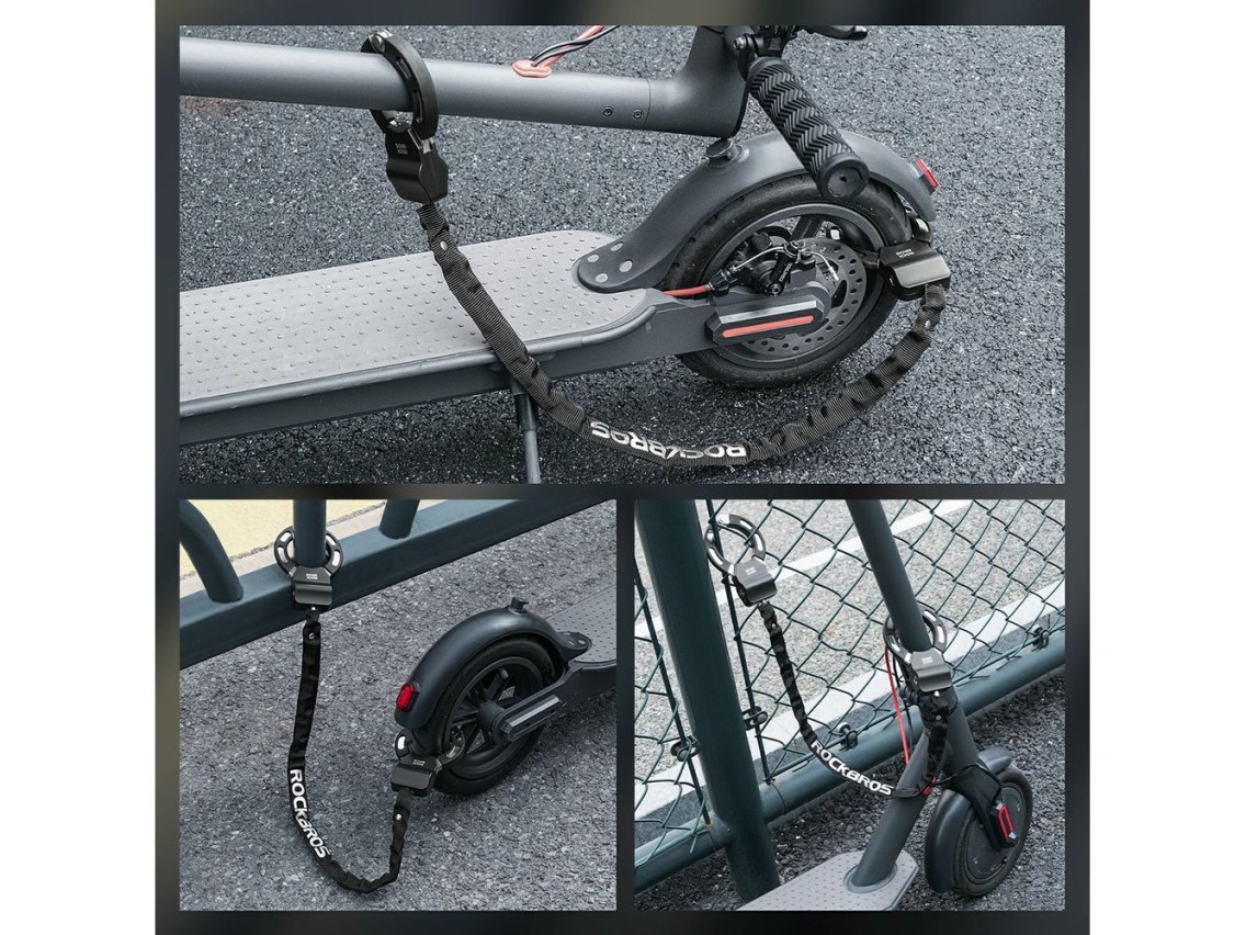 Rockbros 85922 Chain Lock for Scooters and Bikes - Black