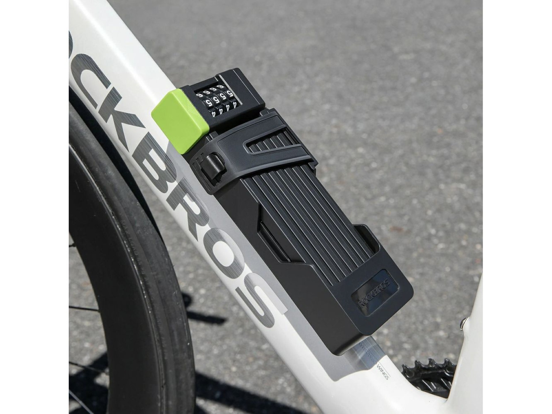 Rockbros 829 Folding Code Bike Lock - Black