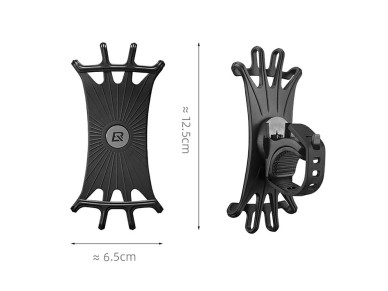 Soporte para teléfono móvil Rockbros LF436 con abrazadera para manillar – Negro Soporte para teléfono móvil Rockbros LF436 con abrazadera para manillar – Negro