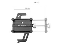 Rockbros 699 Handlebar Clamp Phone Holder - Red Rockbros 699 Handlebar Clamp Phone Holder - Red