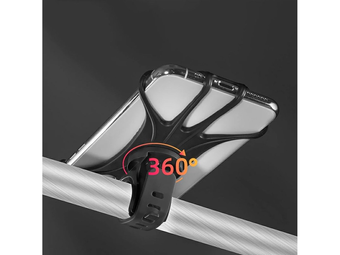 Suporte para celular com fixação no guidão Rockbros LF436 – Preto