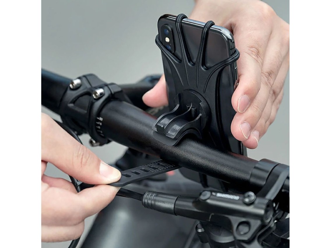 Suporte para celular com fixa��o no guid�o Rockbros LF436 � Preto