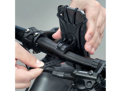 Rockbros LF436 Handlebar Clamp Phone Holder – Black Rockbros LF436 Handlebar Clamp Phone Holder – Black