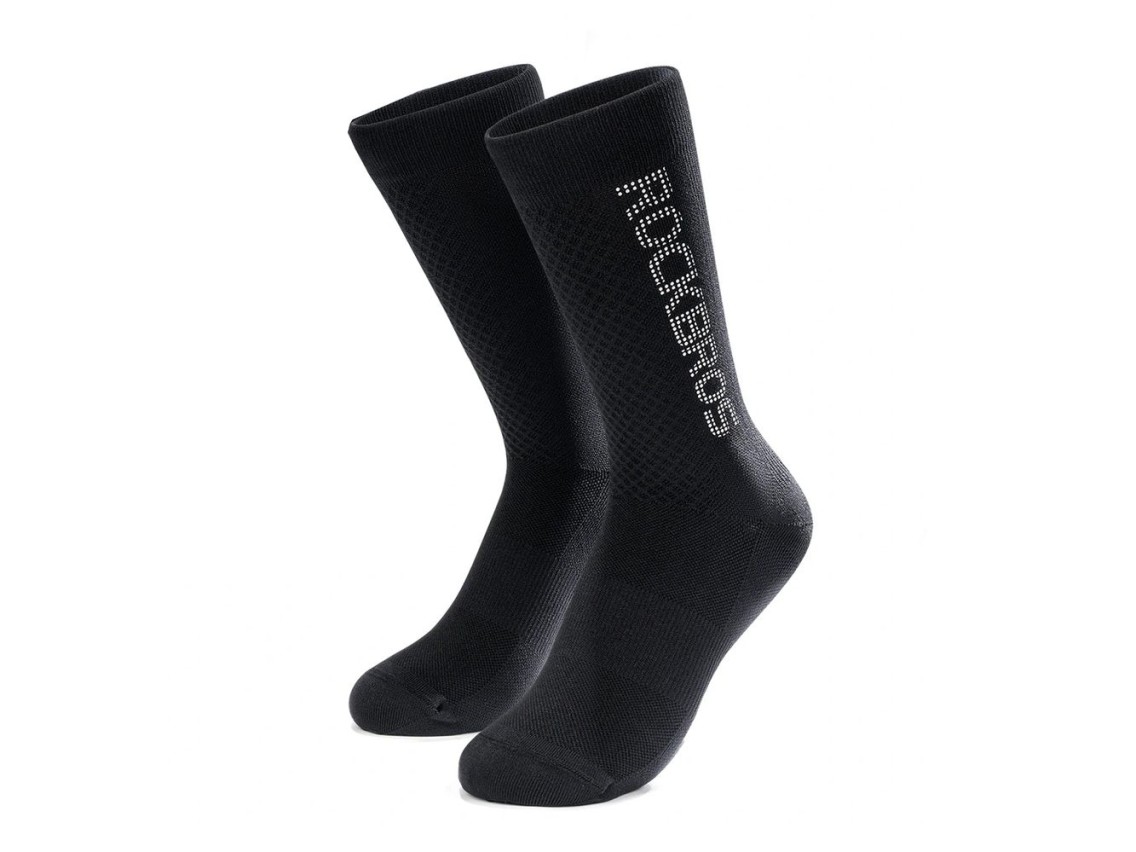 Meias de ciclismo refletoras Rockbros 490067002 tamanho P - Pretas