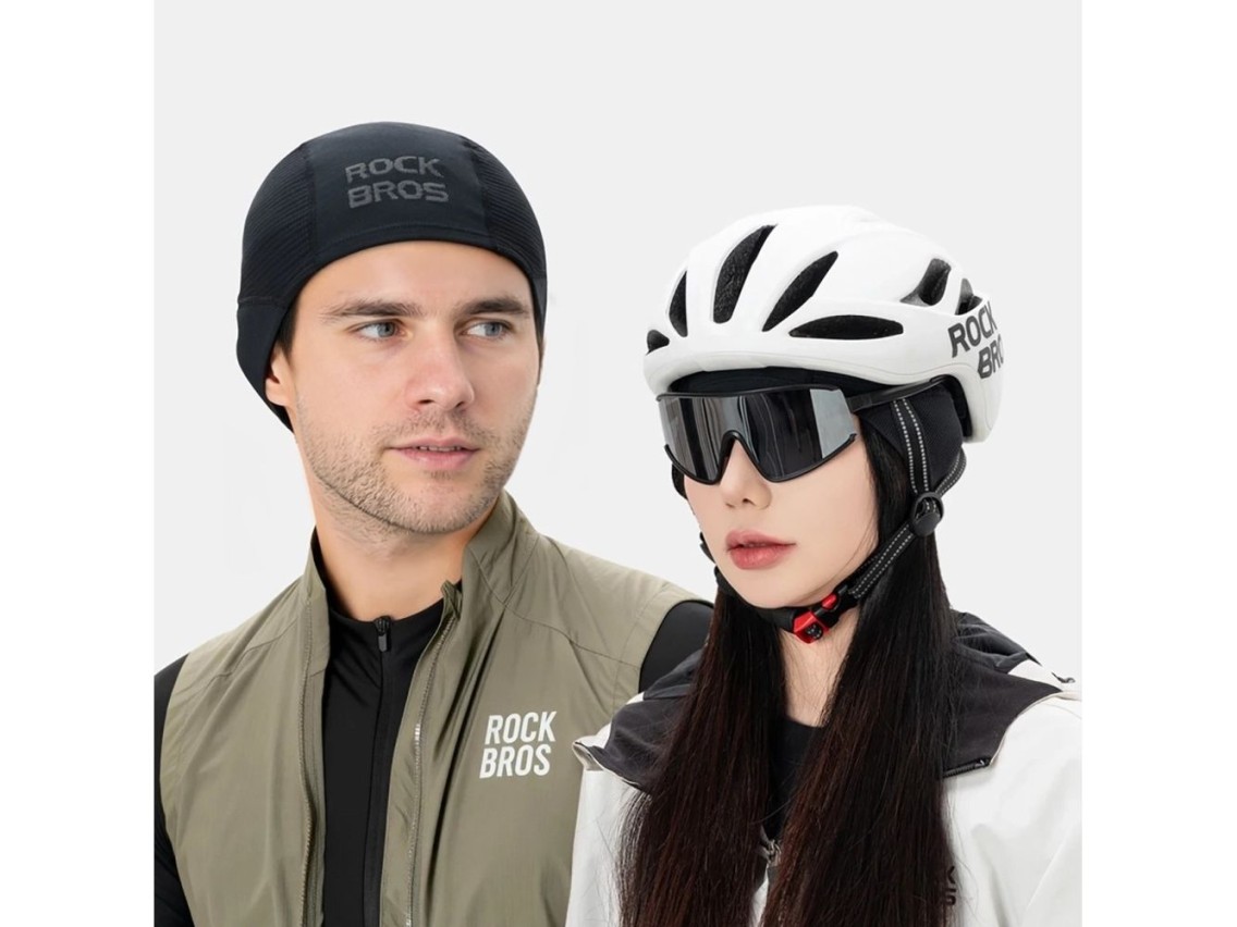Rockbros LF25956 Seamless Knit Cycling Cap - Black