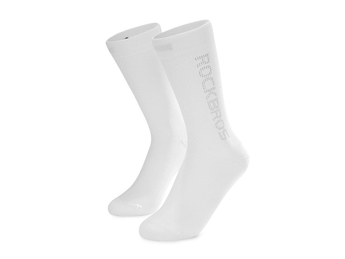 Calcetines reflectantes para ciclismo Rockbros 490067005, talla S - Blanco
