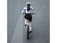 Espelho retrovisor para bicicleta Rockbros F-253W com bra�o em fibra de carbono antirreflexo - Esque
