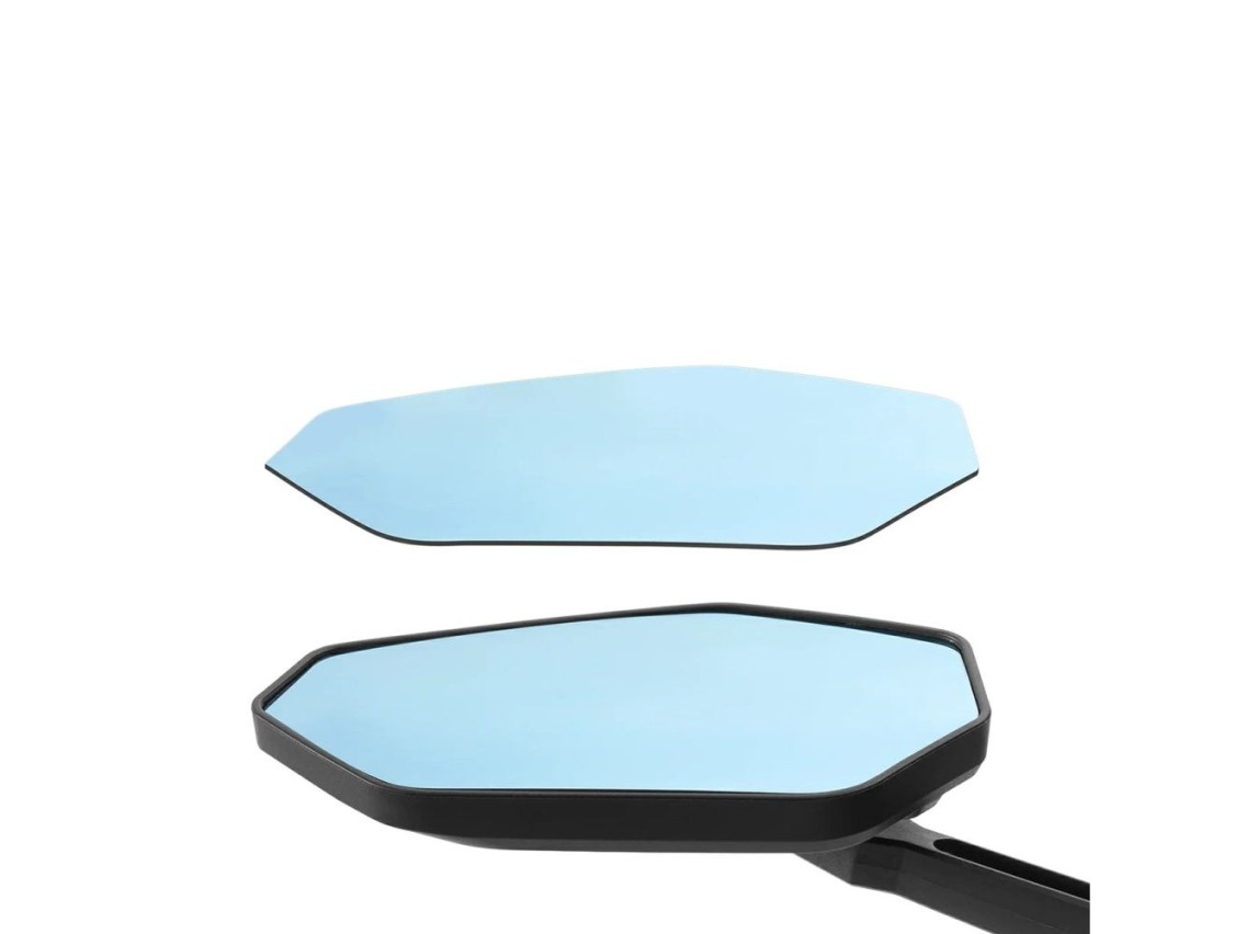 Espelho retrovisor para bicicleta Rockbros F-253W com bra�o em fibra de carbono antirreflexo - Esque