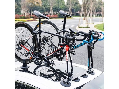 Rockbros XP1002 Suction Cup Roof Rack for 2 Bikes - Black Rockbros XP1002 Suction Cup Roof Rack for 2 Bikes - Black