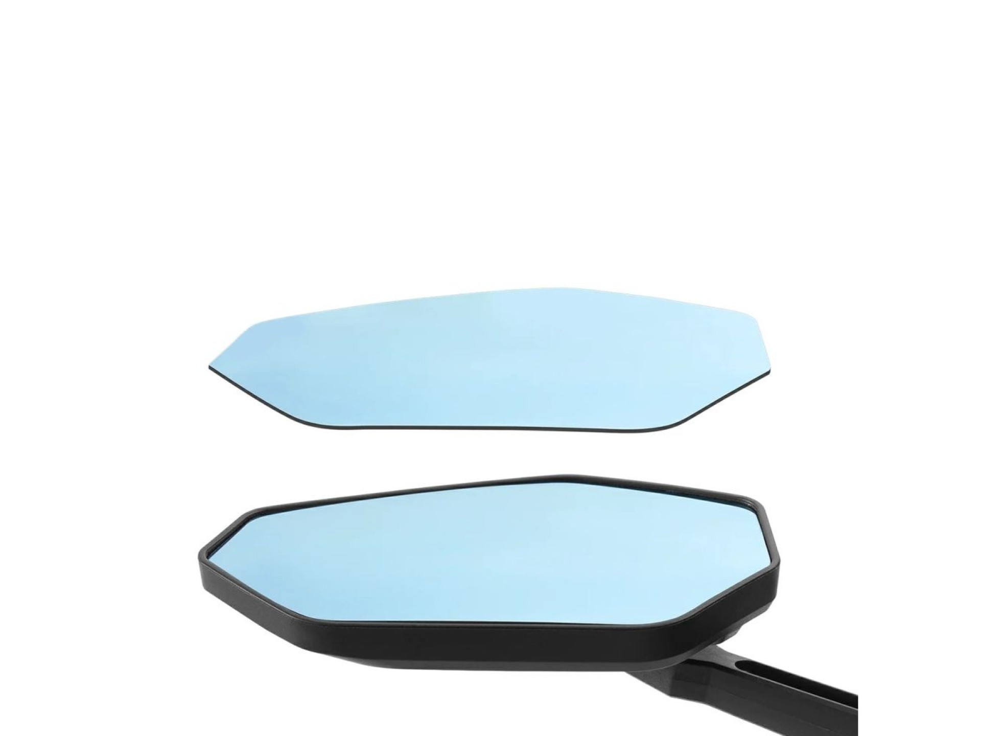 Espelho retrovisor para bicicleta Rockbros F-253W com braço em fibra de carbono antirreflexo - Esque