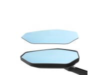 Espelho retrovisor para bicicleta Rockbros F-253W com bra�o em fibra de carbono antirreflexo - Esque