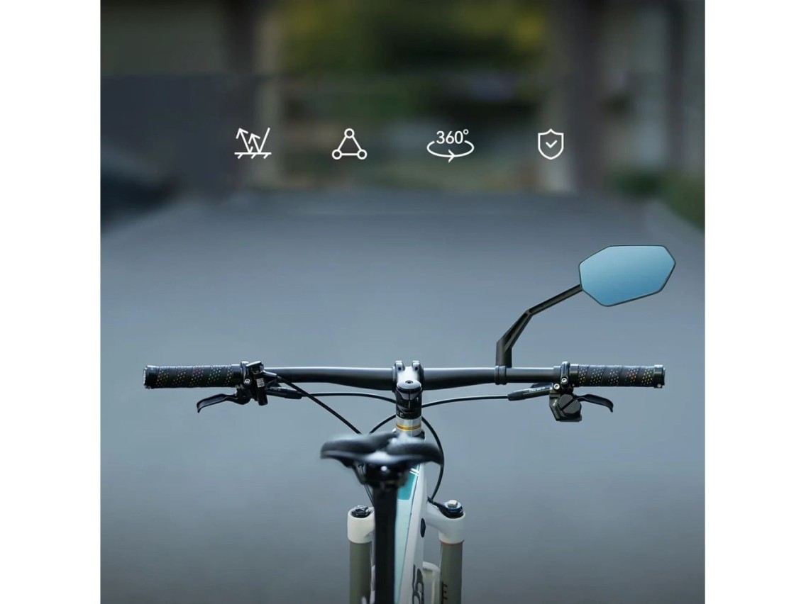 Rockbros F-253W Anti-Glare Carbon Fiber Arm Bicycle Mirror - Right