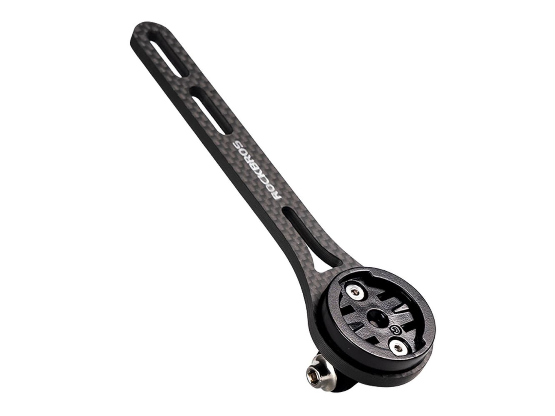 Suporte para ciclocomputador Rockbros FK-307W em fibra de carbono - Preto