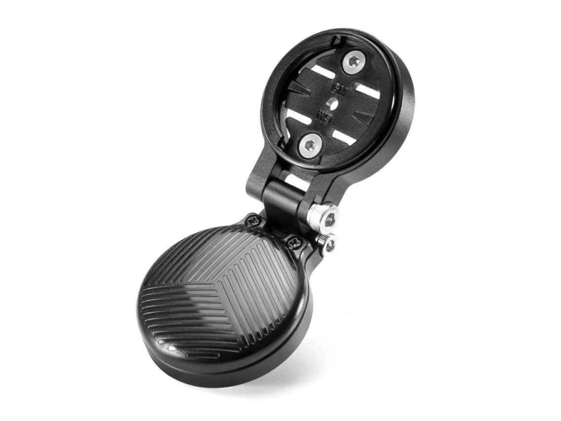 Suporte para ciclocomputador Rockbros WT-2 com espaço para AirTag - Preto