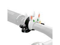 Campainha de bicicleta infantil Rockbros 34001100 com motivo de coelho - Branca Campainha de bicicleta infantil Rockbros 34001100 com motivo de coelho - Branca