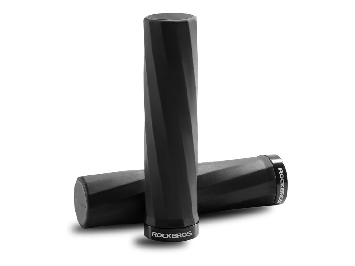 Manoplas de borracha para bicicleta Rockbros 71230002004 - pretas