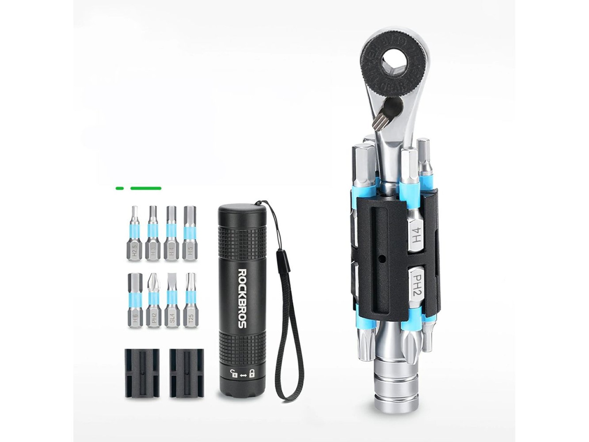 Rockbros TG-8601 Bicycle Multitool S2 Ratchet Cylindrical Housing - Black