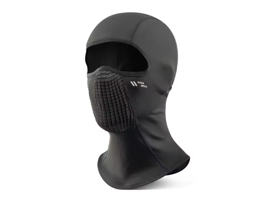 Pasamontañas de ciclismo de forro polar Rockbros LF25699 - Negro