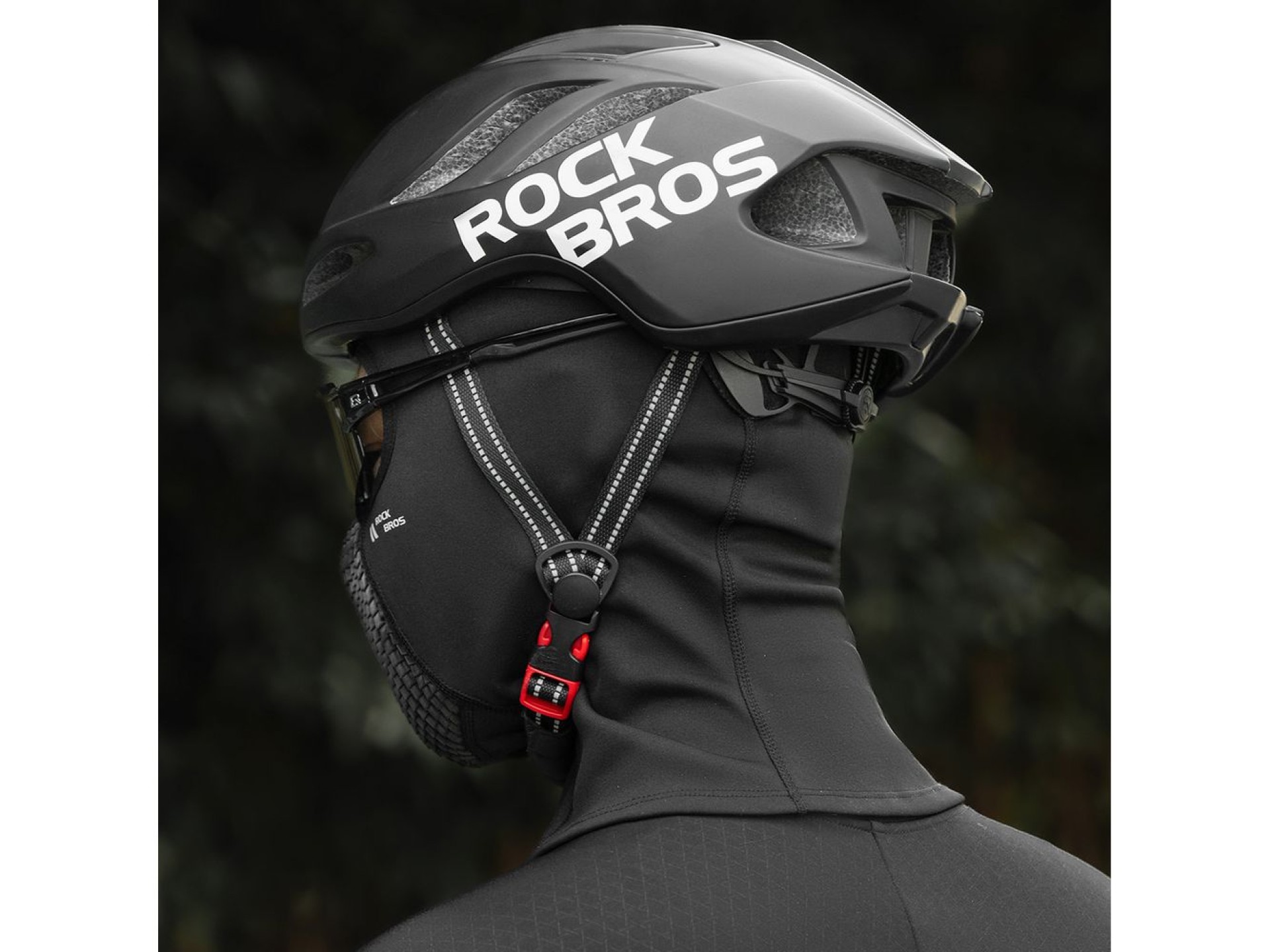 Rockbros LF25699 Fleece Bicycle Balaclava - Black
