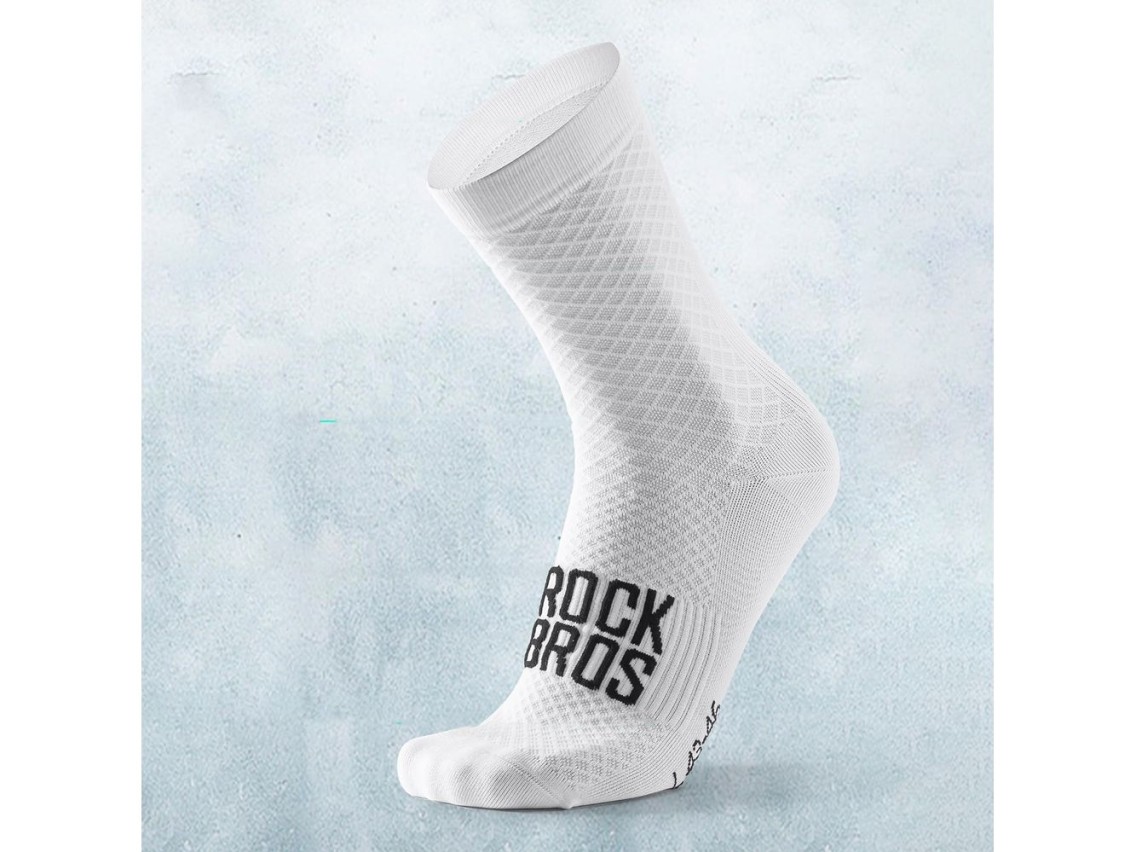 Calcetines de ciclismo Rockbros 49210016001 ROAD TO SKY 39-42 cm - Blanco