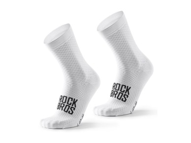 Meias de ciclismo Rockbros 49210016001 ROAD TO SKY, tamanho 36-38 cm - Brancas