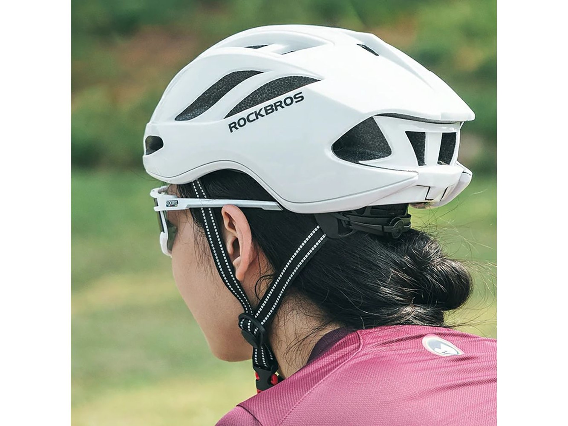 Gafas de ciclismo fotocromáticas Rockbros SP258 ROAD TO SKY - Blancas
