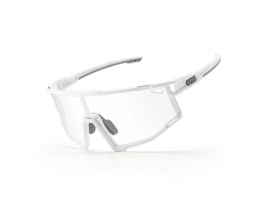 Gafas de ciclismo fotocromáticas Rockbros SP258 ROAD TO SKY - Blancas