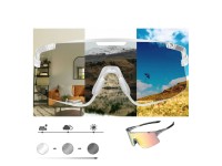 Gafas de ciclismo Rockbros SP338 ROAD TO SKY con lentes intercambiables - Gris Gafas de ciclismo Rockbros SP338 ROAD TO SKY con lentes intercambiables - Gris