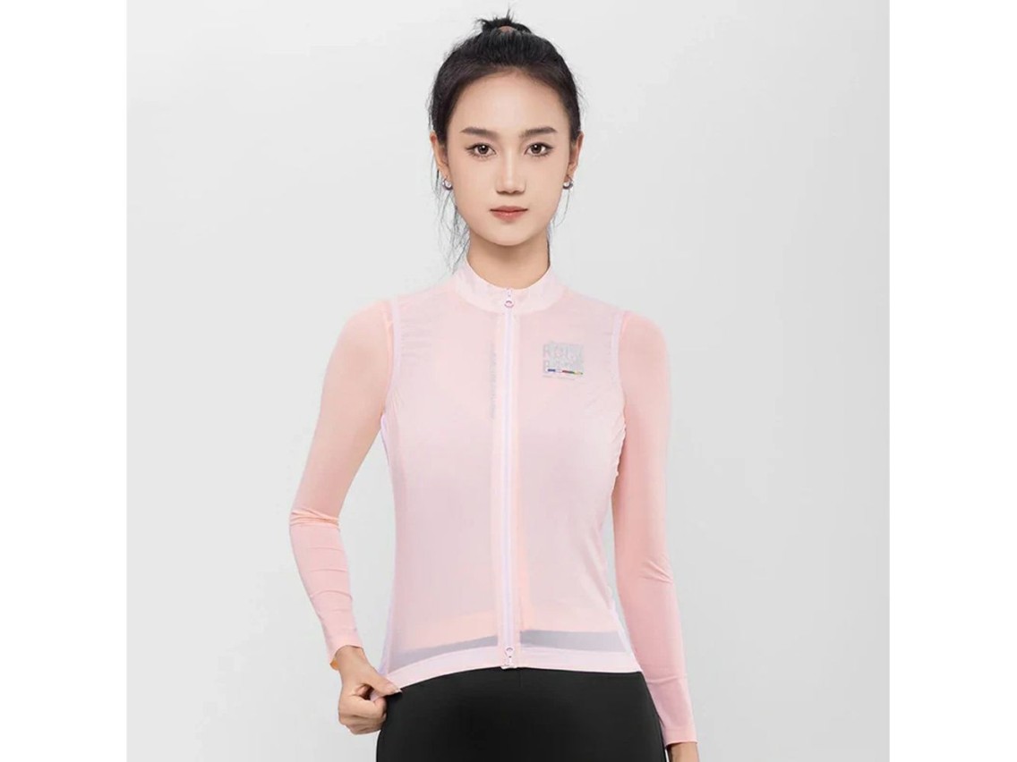 Chaleco de ciclismo Rockbros TLMJ003 ROAD TO SKY para mujer, ligero y transpirable, talla L - rosa